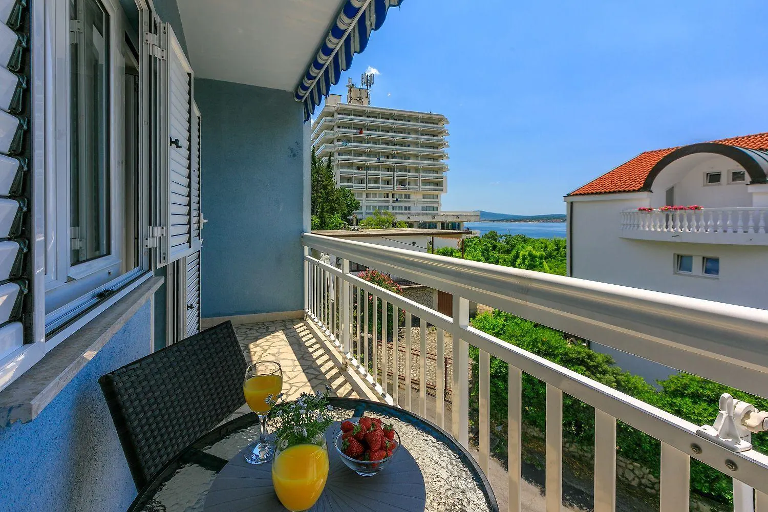 Meerblick Unterkunft 300 Meter Zum Strand Dramalj Apartment