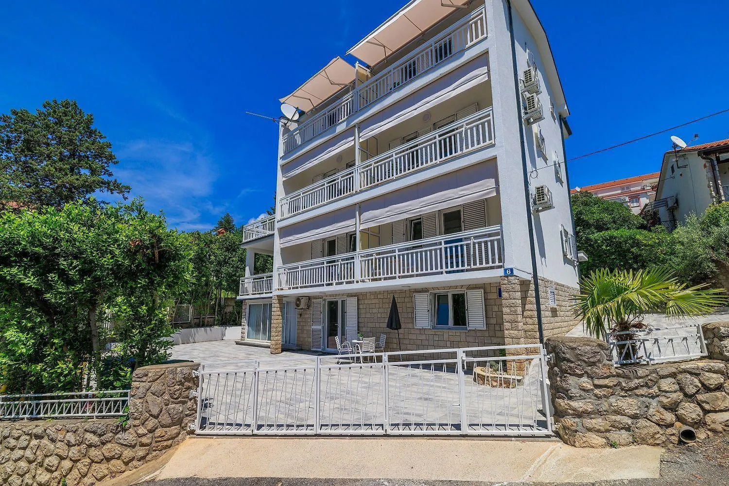 Apartment Meerblick Unterkunft 300 Meter Zum Strand Dramalj Croatia